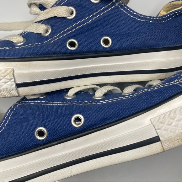 Converse All Star Low Tops Kids Size 2 Blue Shoes PRELOVED Chucks - Picture 11 of 15